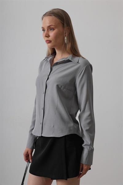 Basic Gömlek - Gri