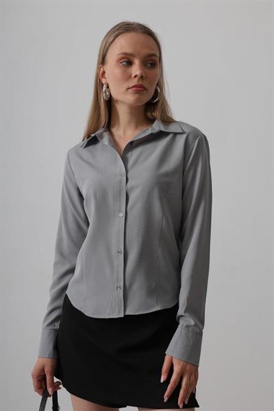 Basic Gömlek - Gri