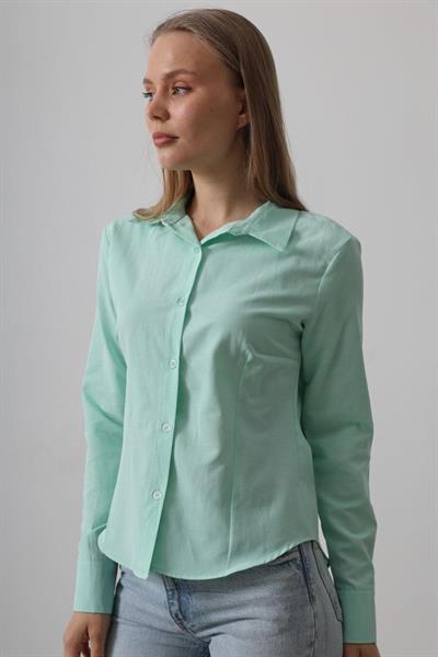 Basic Gömlek - Mint