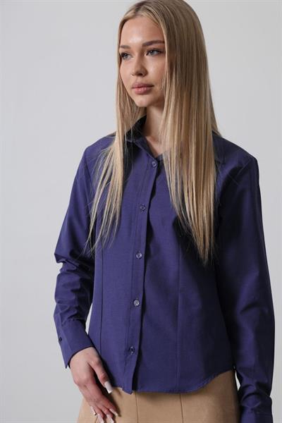 Basic Gömlek - Mor