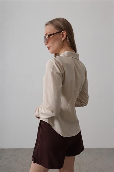 Basic Gömlek - Taş