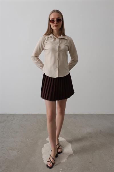 Basic Gömlek - Taş