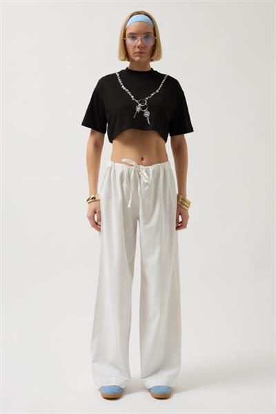 Baskılı Crop T-Shirt