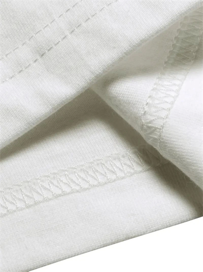 Baskılı Oversize Bisiklet Yaka T-shirt - Beyaz