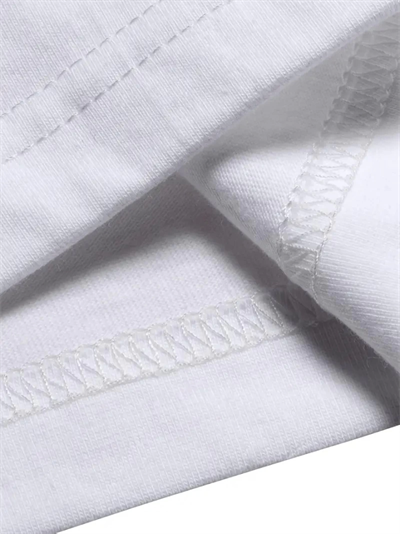 Baskılı Oversize Bisiklet Yaka T-shirt - Beyaz