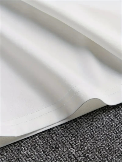 Baskılı Oversize Bisiklet Yaka T-shirt - Beyaz