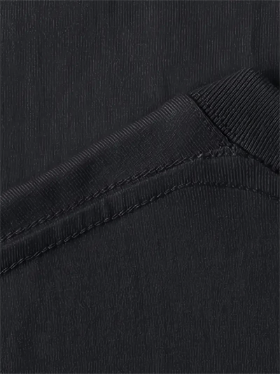 Baskılı Oversize Bisiklet Yaka T-shirt - Siyah