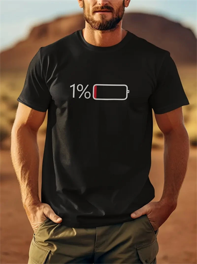 Baskılı Oversize Bisiklet Yaka T-shirt - Siyah