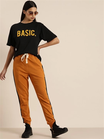 Baskılı T-shirt - Siyah