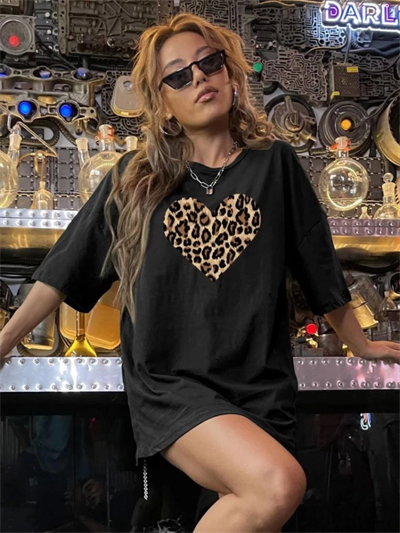 Baskılı T-shirt - Siyah