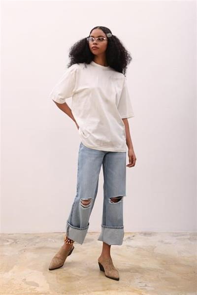 Beatrice Geçiş Baskılı Tişört 8017-8