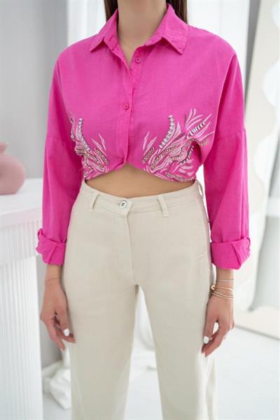 Bej Yüksek Bel Pantolon