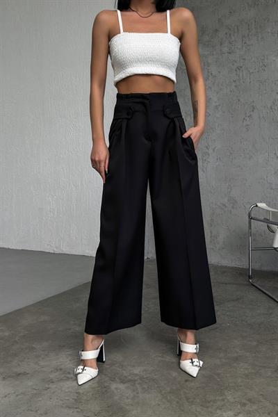 Bel Düğme Detayli Pantolon