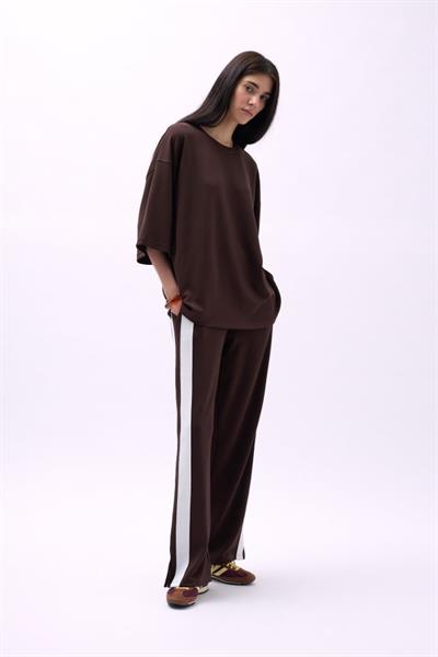 Bisiklet Yaka Oversize T-Shirt