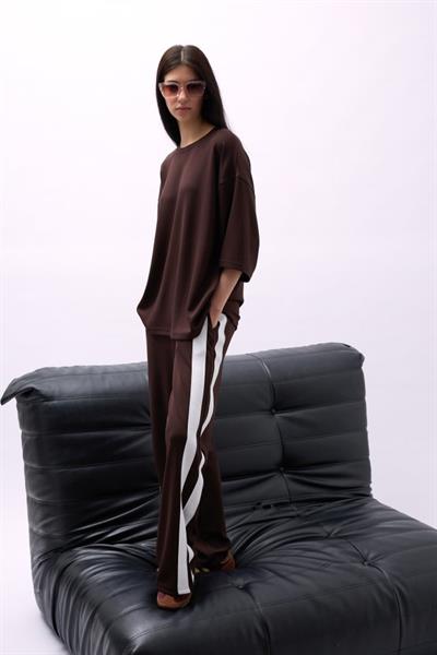 Bisiklet Yaka Oversize T-Shirt