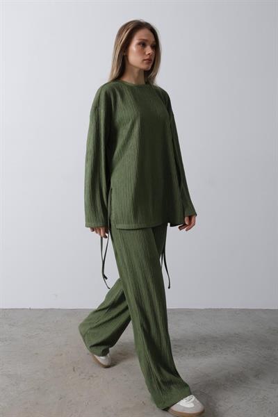 Biye Detaylı Takım - Haki