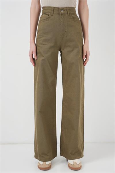 Bol Paça Yüksek Bel Palazzo Pantolon