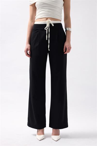 Boxer Detay Bağcıklı Pantolon