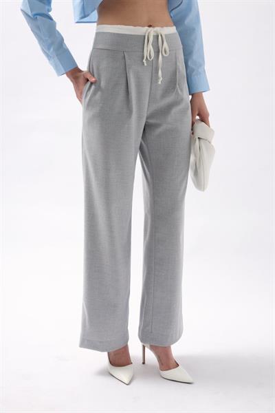 Boxer Detay Bağcıklı Pantolon
