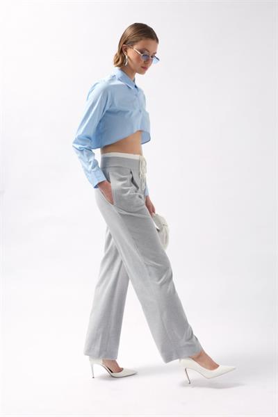 Boxer Detay Bağcıklı Pantolon