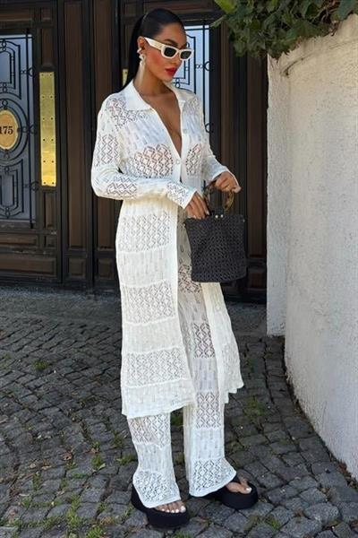 Bridget Ajurlu Uzun Hırka Takım 9881