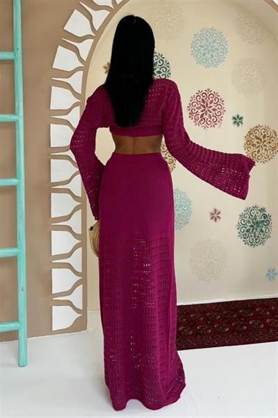 Büstiyer Ve Bolerolu Ajur Üçlü Takım 10087