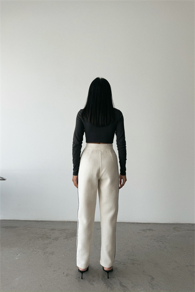 CHANEL PANTOLON YAN BİYELİ - Beyaz