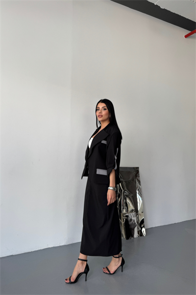 CROP CEKET - ETEK TAKIM - Siyah