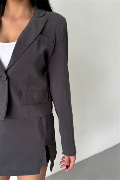 CROP CEKET - KISA ETEK TAKIM - Antrasit