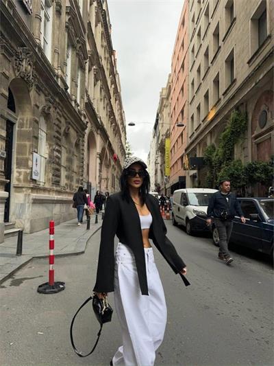 CROP CEKET BAĞLAMA KUYRUKLU - Siyah