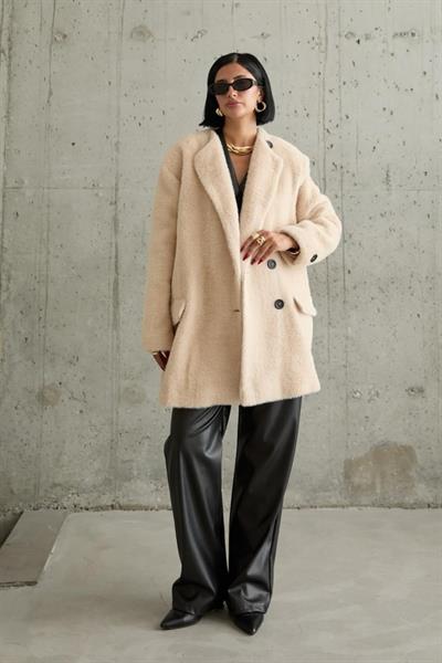 Camel Tüylü Yumoş Kaban