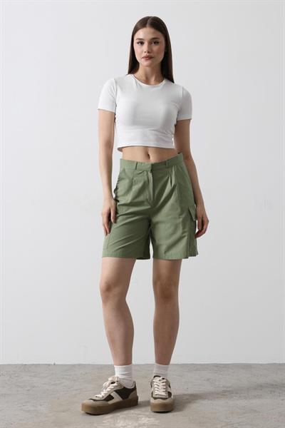 Cargo Cepli Şort - Haki
