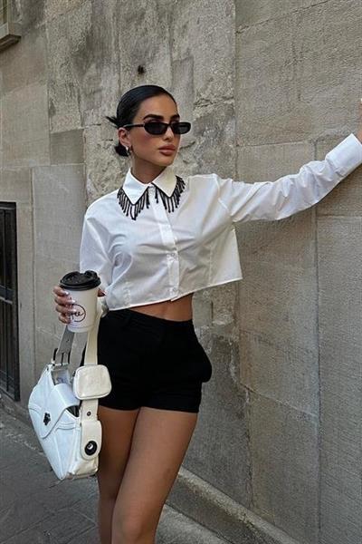 Carmen Püskül Detaylı Gömlek 3387-08