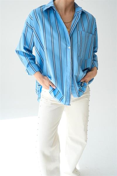 Cepli Gömlek - Mavi-Lacivert