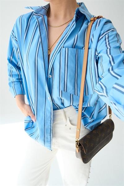 Cepli Gömlek - Mavi-Lacivert