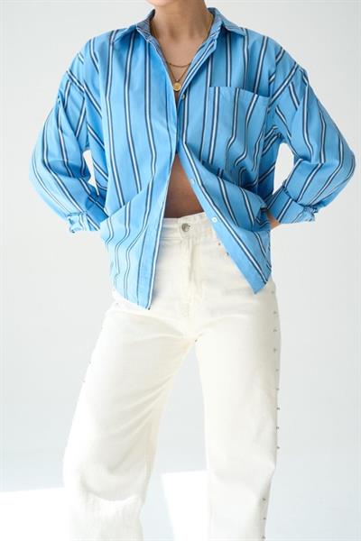 Cepli Gömlek - Mavi-Lacivert