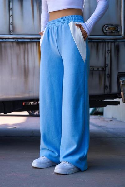 Cepli İki Renkli Eşofman - Mavi