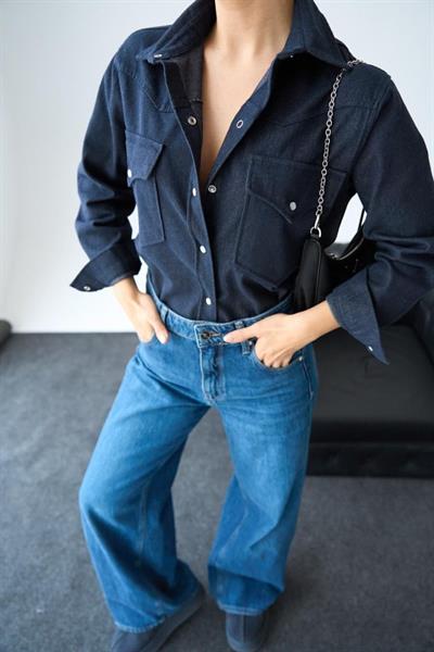 Cepli Kot Gömlek - Lacivert