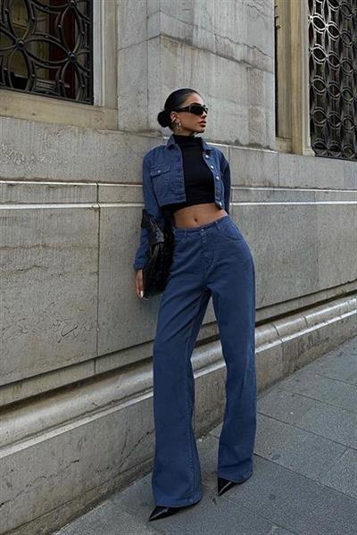 Chandra Gabardin Crop Takım 9911