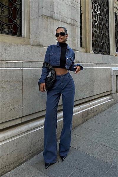 Chandra Gabardin Crop Takım 9911