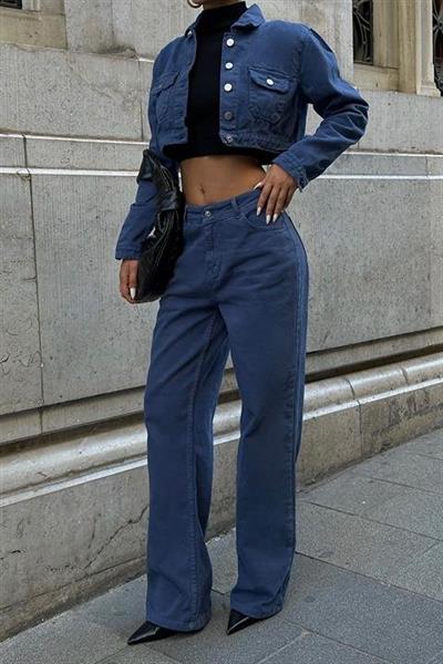 Chandra Gabardin Crop Takım 9911