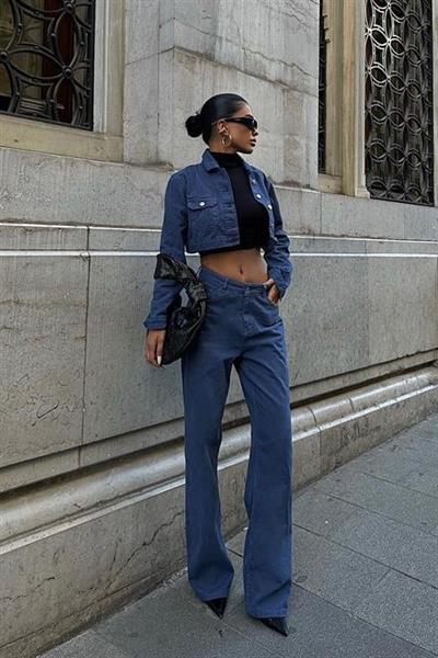 Chandra Gabardin Crop Takım 9911