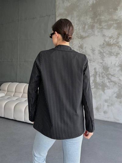 Çizgi Desenli Ceket