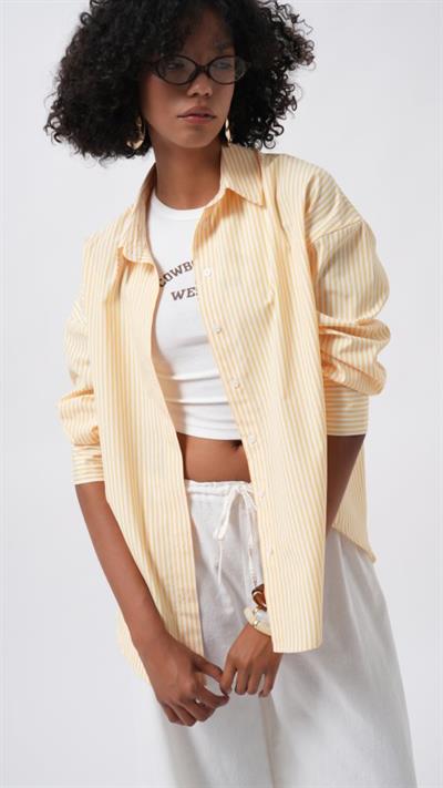 Çizgili Basic Gömlek