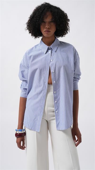 Çizgili Basic Gömlek