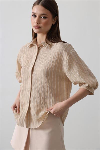 Çizgili Gömlek - Taş