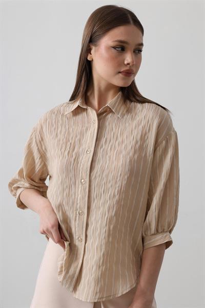 Çizgili Gömlek - Taş