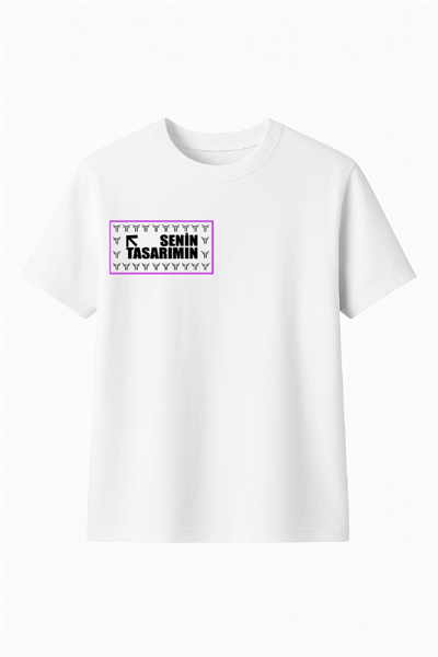 Çocuk Ön Sizin Tasarımınız Basic Tshirt - Beyaz