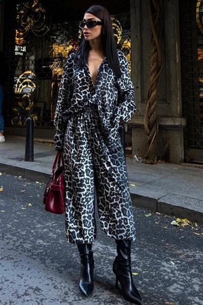 Cosy Animal Desen Kadife Takım 9918