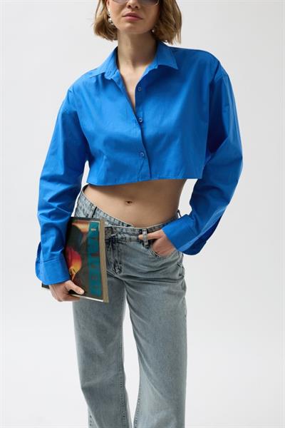 Crop Oversize Gömlek